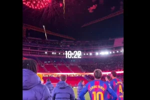 Barcelona mostra bastidores da festa no retorno ao Camp Nou renovado