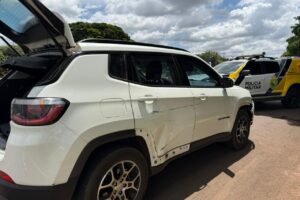 Carro roubado nesta madrugada é recuperado pela BPRv