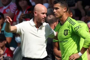 Revelado o motivo da briga entre Ten Hag e Cristiano Ronaldo
