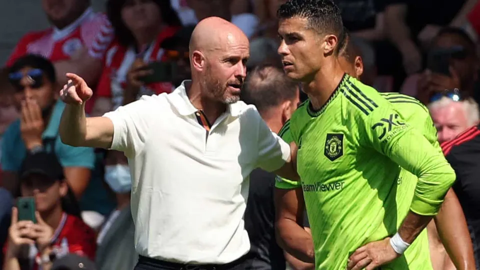 Revelado o motivo da briga entre Ten Hag e Cristiano Ronaldo