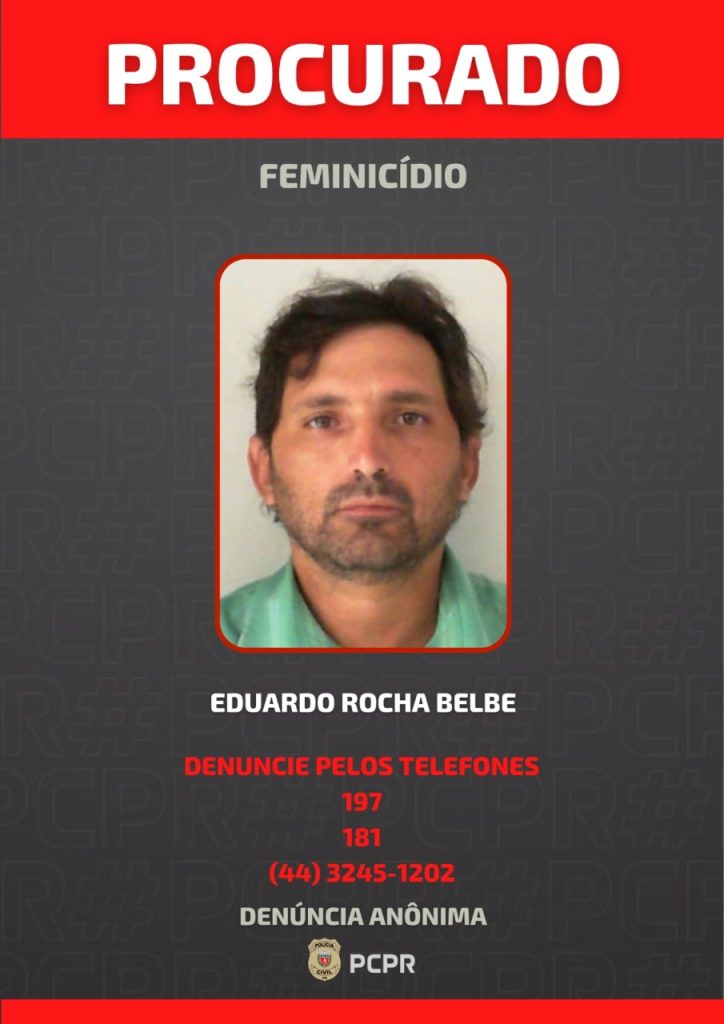 Polícia Civil divulga foto de empresário maringaense que matou companheira a tiros em Mandaguaçu