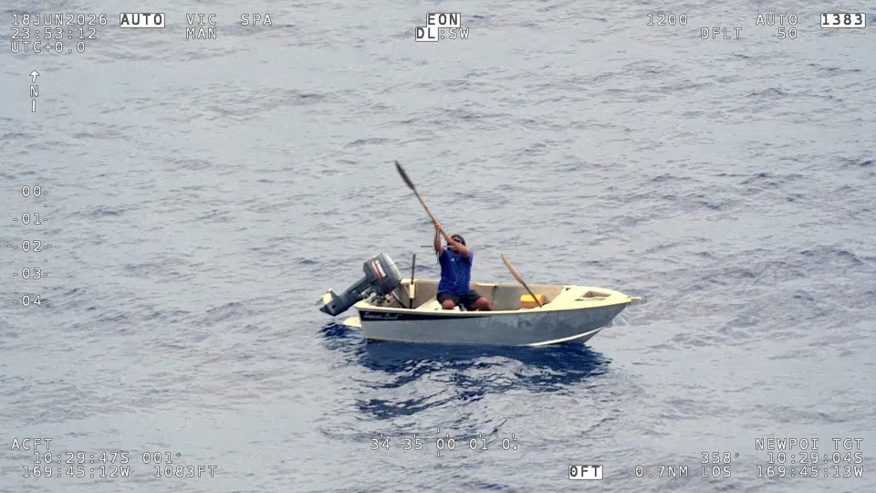 Pescador sobrevive à deriva 7 dias num barco a remo na Nova Zelândia