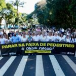Por um trânsito mais seguro, Prefeitura de Maringá promove concentração com a comunidade e a imprensa no entorno do Parque do Ingá