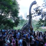 ‘Dinossauros’ se despedem de Maringá após atraírem cerca de 130 mil visitantes ao Parque do Ingá