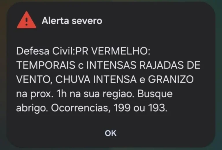 Imagem ilustrativa sobre Alerta Vermelho na Capital: O que o clima severo significa para Curitiba